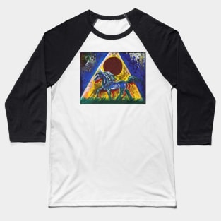 Horse and Pyramid Baseball T-Shirt